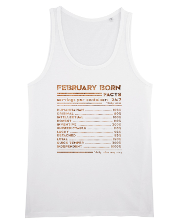 February Born Fun Facts White