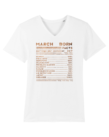 March Born Fun Facts White