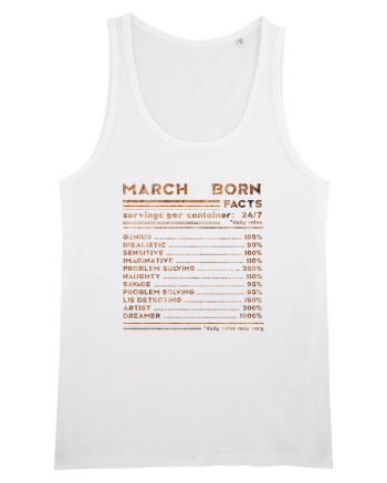 March Born Fun Facts White