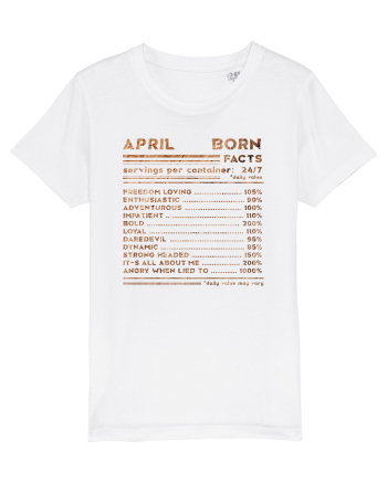 April Born Fun Facts White
