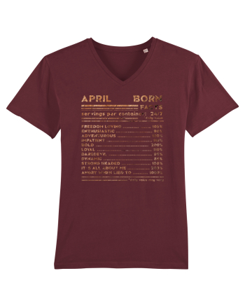 April Born Fun Facts Burgundy