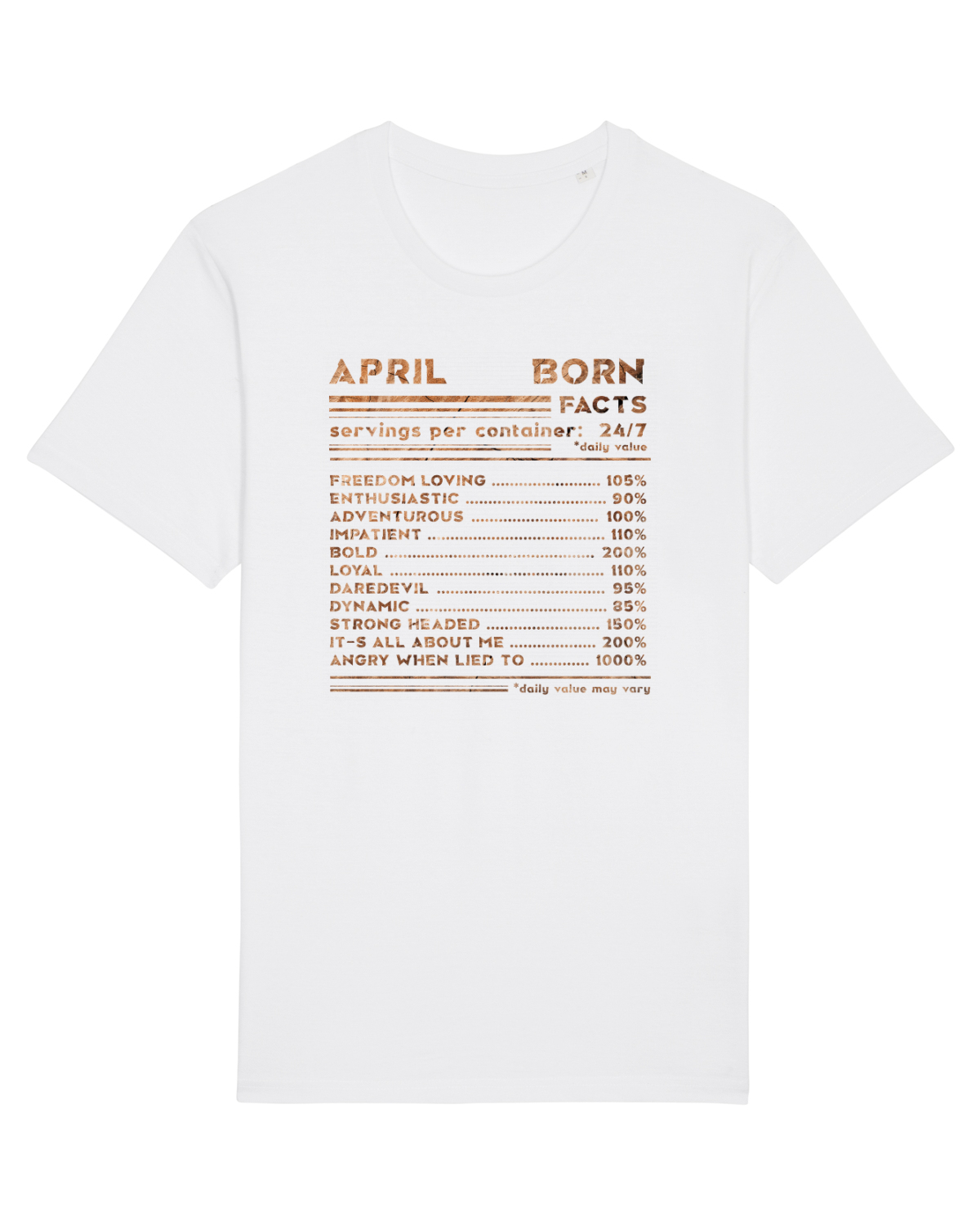 Tricou mânecă scurtă Unisex Rocker White