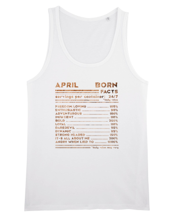 April Born Fun Facts White