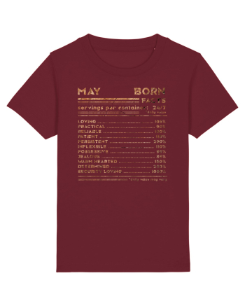 May Born Fun Facts Burgundy