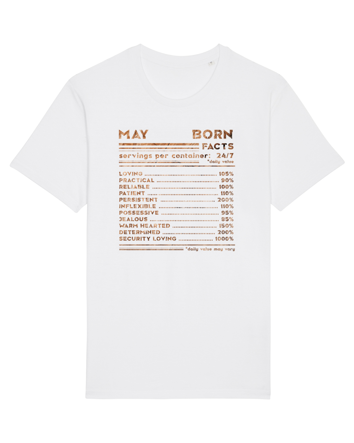 Tricou mânecă scurtă Unisex Rocker White