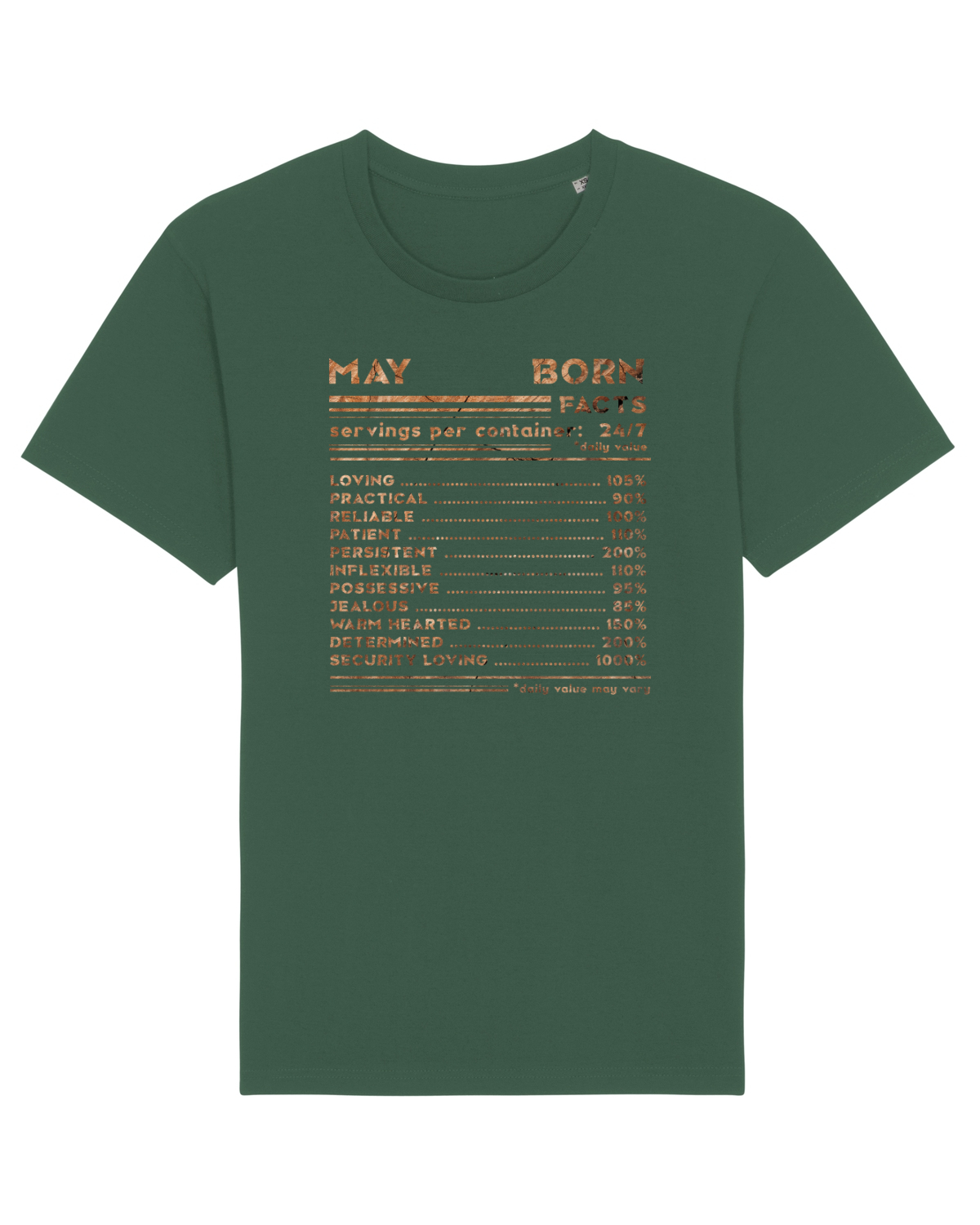 Tricou mânecă scurtă Unisex Rocker Bottle Green