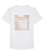 May Born Fun Facts Tricou mânecă scurtă guler larg Bărbat Skater