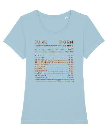 June Born Fun Facts Sky Blue