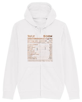 July Born Fun Facts White