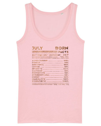 July Born Fun Facts Cotton Pink