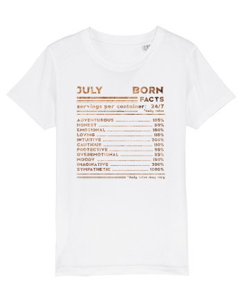July Born Fun Facts White