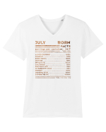 July Born Fun Facts Tricou mânecă scurtă guler V Bărbat Presenter