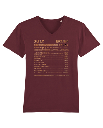 July Born Fun Facts Burgundy