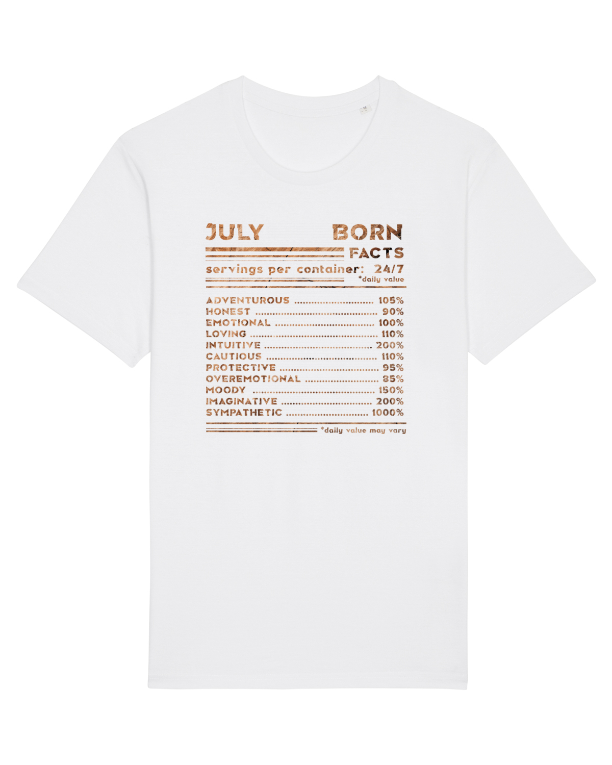 Tricou mânecă scurtă Unisex Rocker White