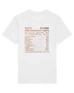 July Born Fun Facts Tricou mânecă scurtă Unisex Rocker