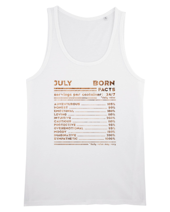 July Born Fun Facts White