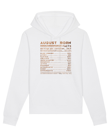 August Born Fun Facts White