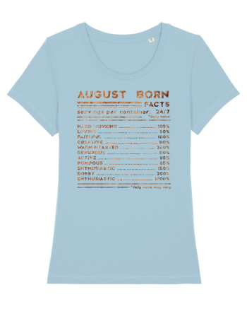 August Born Fun Facts Sky Blue