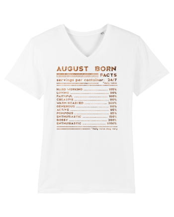 August Born Fun Facts White