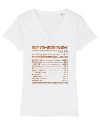 September Born Fun Facts White