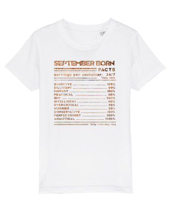 September Born Fun Facts White