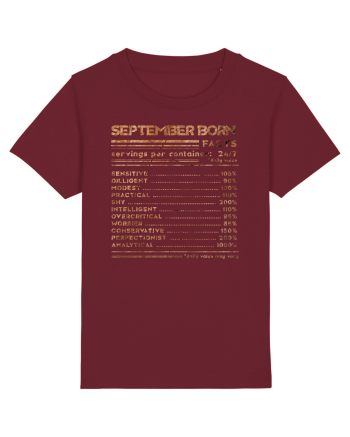 September Born Fun Facts Burgundy