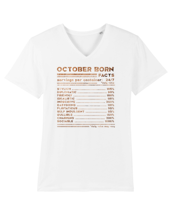 October Born Fun Facts White