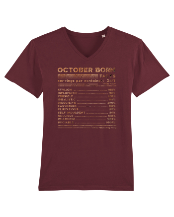 October Born Fun Facts Burgundy