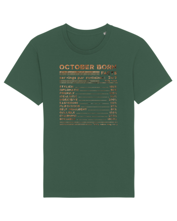 October Born Fun Facts Bottle Green