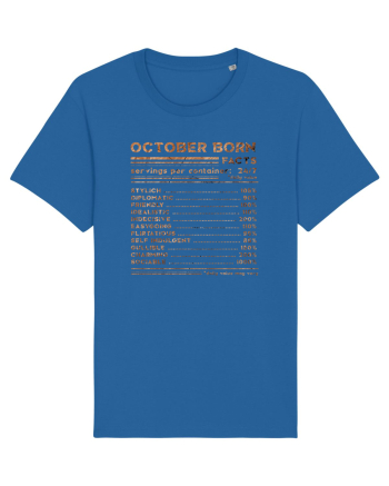 October Born Fun Facts Royal Blue