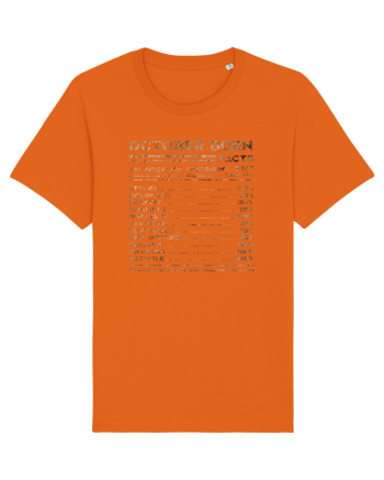 October Born Fun Facts Bright Orange