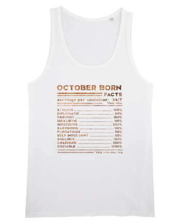October Born Fun Facts White