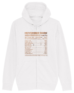 November Born Fun Facts Hanorac cu fermoar Unisex Connector