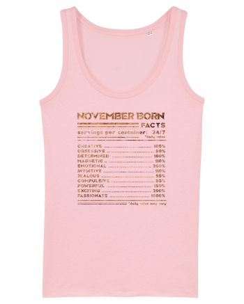 November Born Fun Facts Cotton Pink