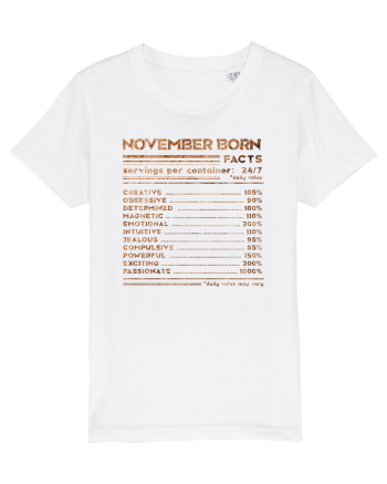 November Born Fun Facts White
