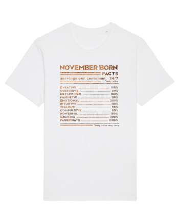 November Born Fun Facts White