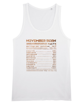 November Born Fun Facts White