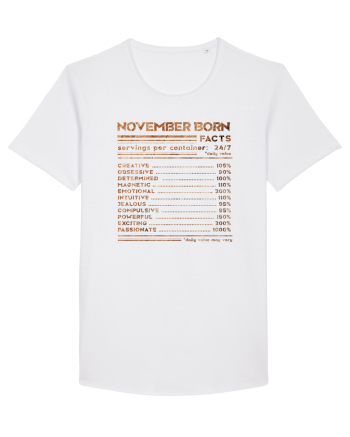 November Born Fun Facts White
