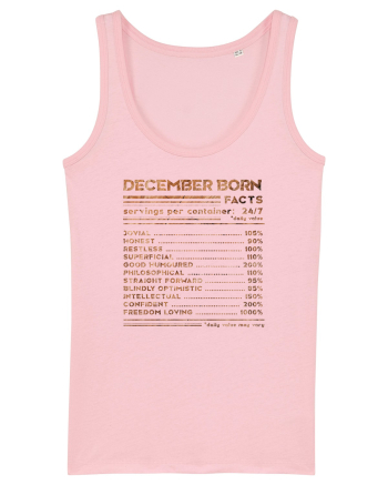 December Born Fun Facts Cotton Pink