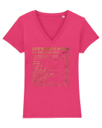 December Born Fun Facts Tricou mânecă scurtă guler V Damă Evoker