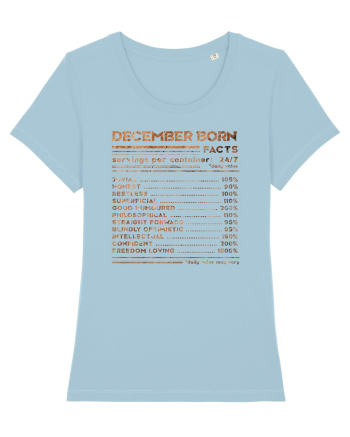 December Born Fun Facts Sky Blue