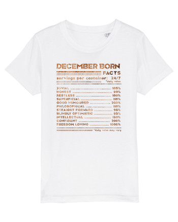 December Born Fun Facts White