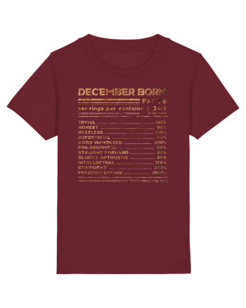 December Born Fun Facts Burgundy