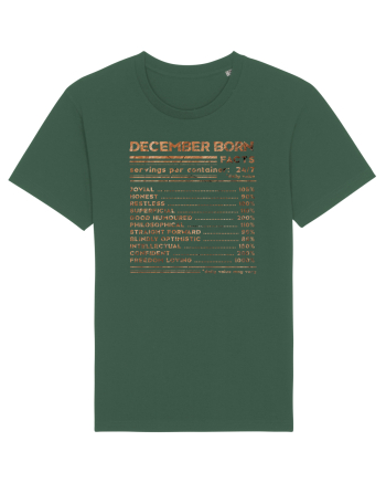 December Born Fun Facts Bottle Green