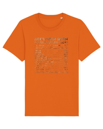 December Born Fun Facts Bright Orange