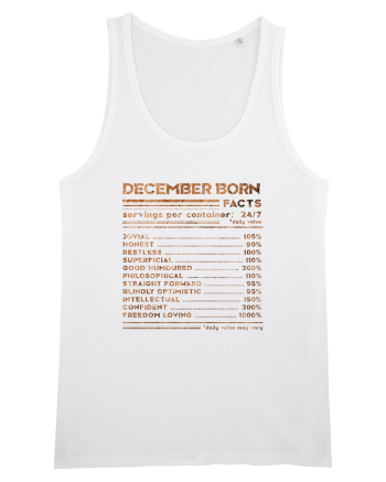 December Born Fun Facts White