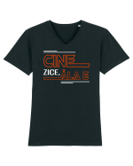 Cine zice, ala e Tricou mânecă scurtă guler V Bărbat Presenter