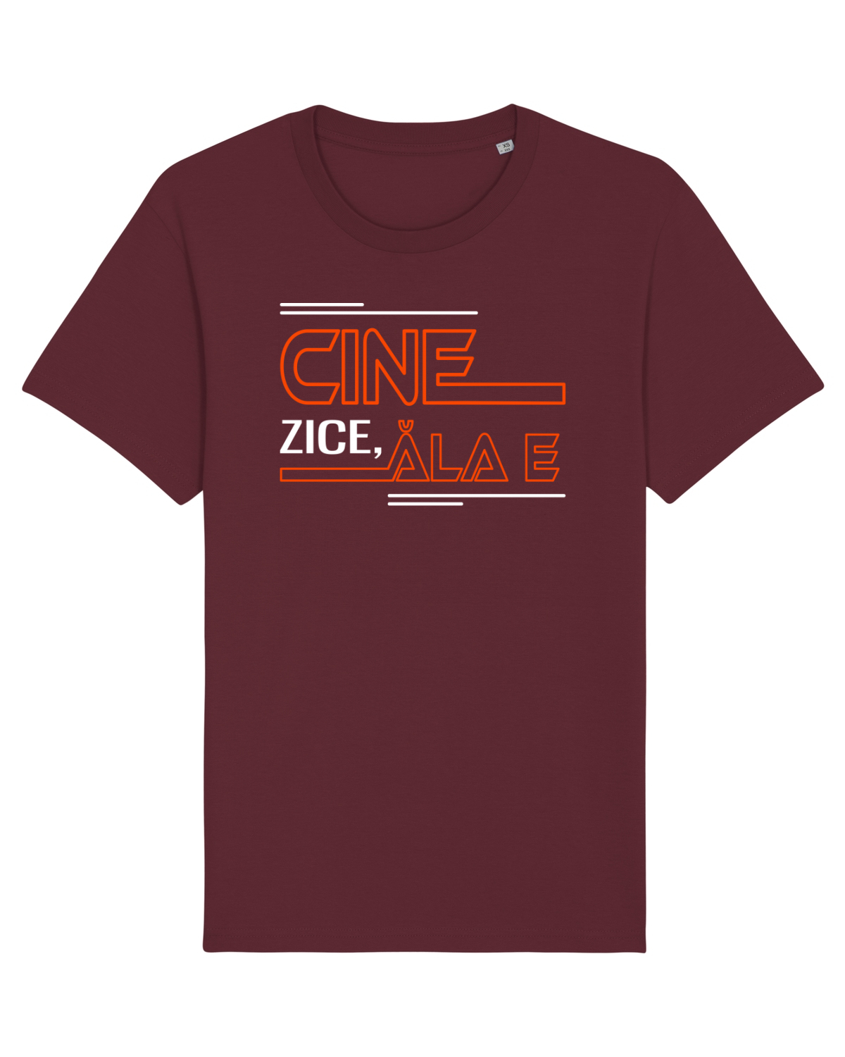 Tricou mânecă scurtă Unisex Rocker Burgundy