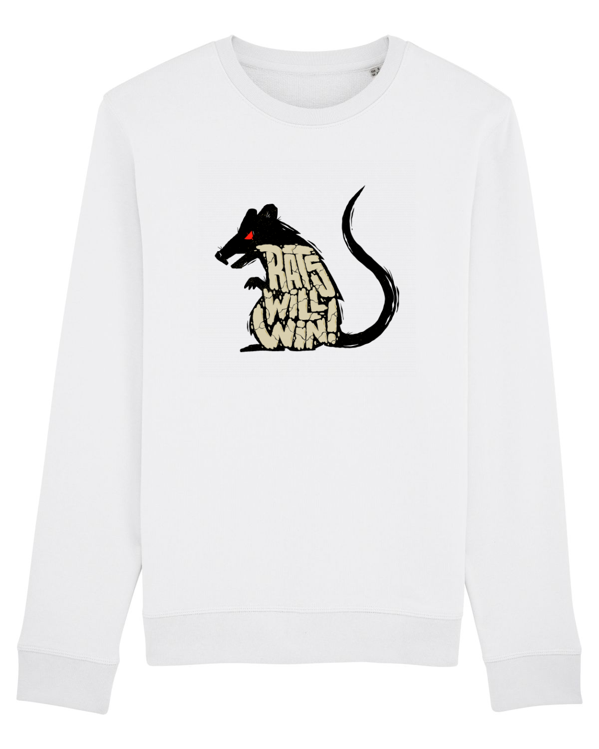 Bluză mânecă lungă Unisex Rise White