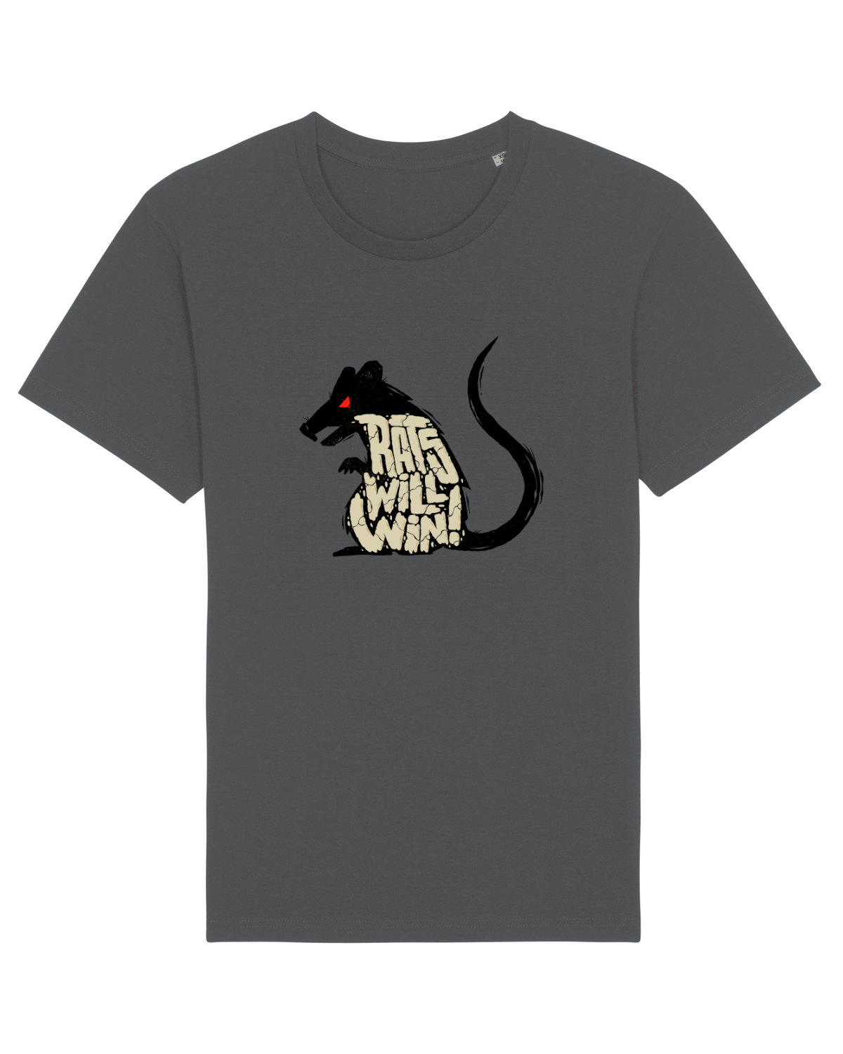 Tricou mânecă scurtă Unisex Rocker Anthracite